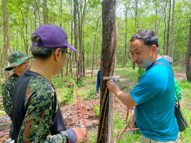 2. กิจกรรมอบรมเชิงปฏิบัติการ การเตรียมความพร้อมเพื่อจัดทำคาร์บอนเครดิตของป่าชุมชนท่าทองแดง วันที่ 20 พฤษภาคม 2567 ณ ป่าชุมชนท่าทองแดง หมู่ที่ 7 ตำบลนาโบสถ์ อำเภอวังเจ้า จังหวัดตาก